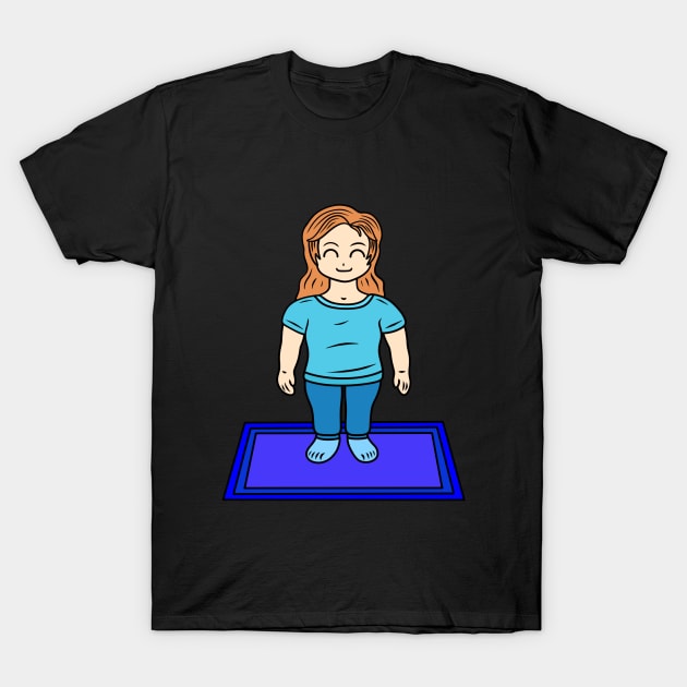 Yoga Mountain Pose T-Shirt by Andrew Hau